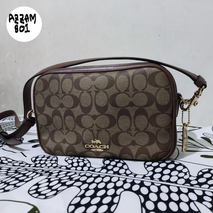 coach jess crossbody - coklat - preloved