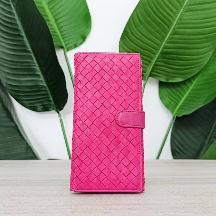 Preloved Bottega Veneta Long Wallet Fuchsia