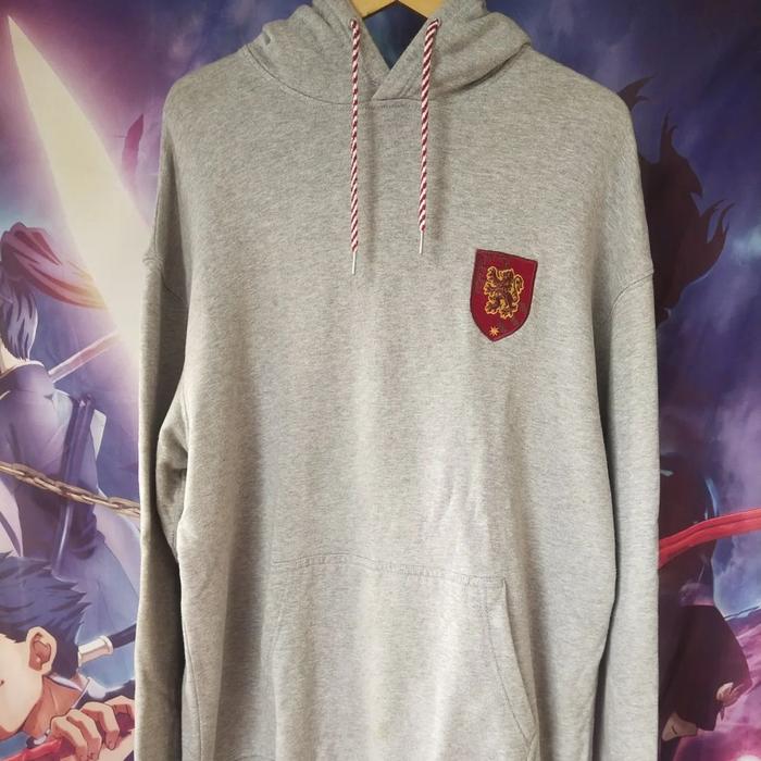 Harry Potter x SPAO Gryffindor Hogwarts Grey  Hoodie Jaket Jacket Original Second Merch Japan Korea 