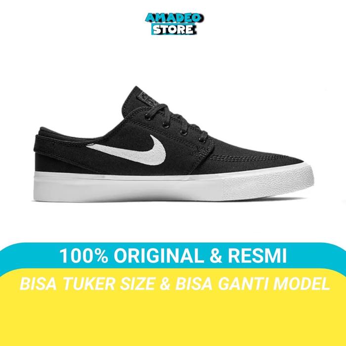 Nike SB Zoom Stefan Janoski Black White Original / sneakers pria