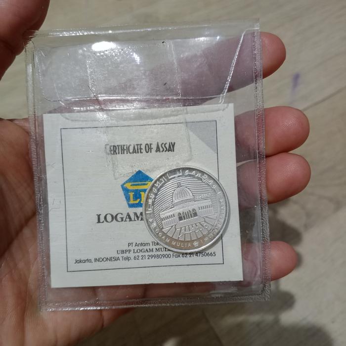 Khamsa Dirham-5 Dirham-logam mulia-perak ANTAM