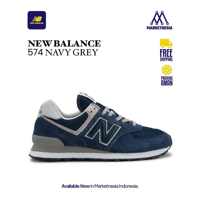New Balance 574 Navy Grey 100% Original BNIB