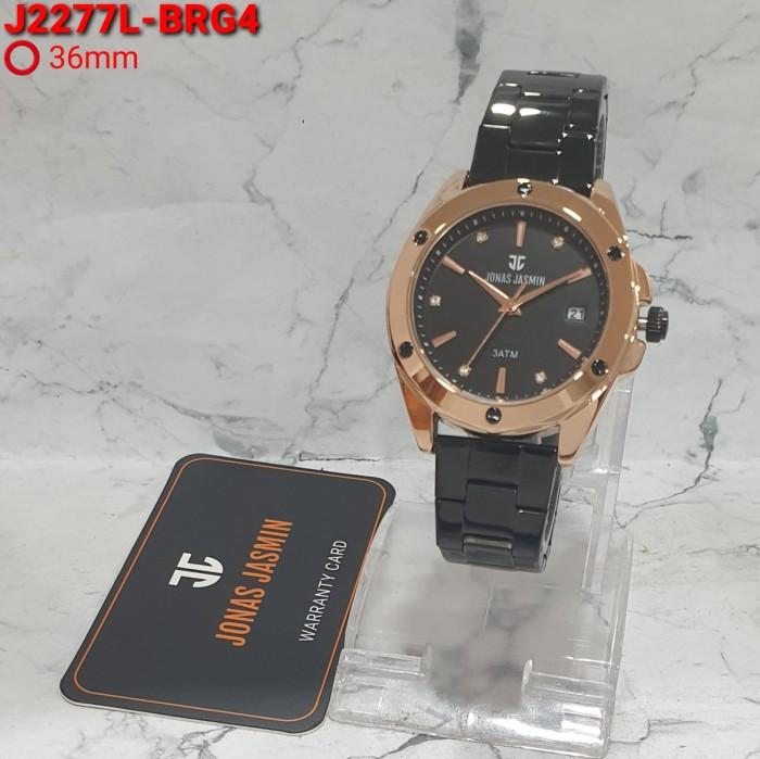 Jam Tangan Wanita Jonas Jasmin 2277 Warna Hitam Rose Original