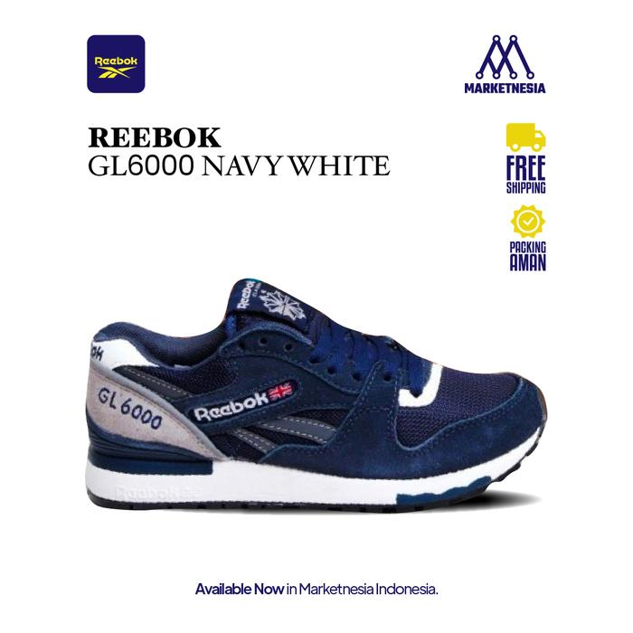 Reebok Gl-6000 Navy White 100% Original BNIB