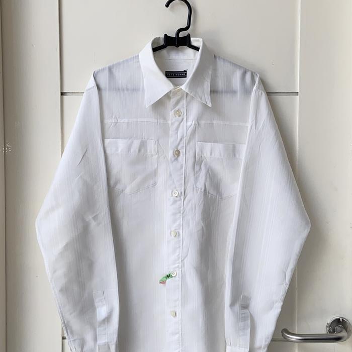 TETE HOMME White Striped Shirt