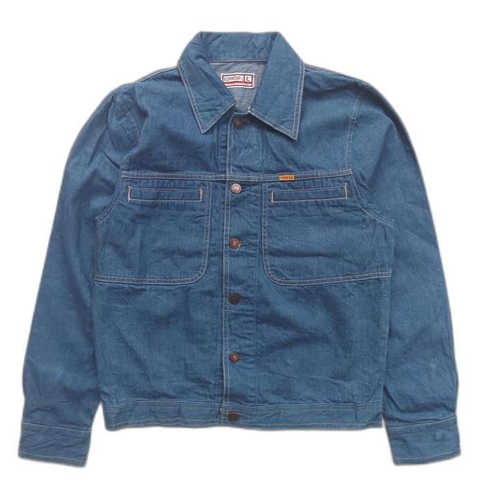 jaket vintage edwin denim casual jacket boxy outer 90s