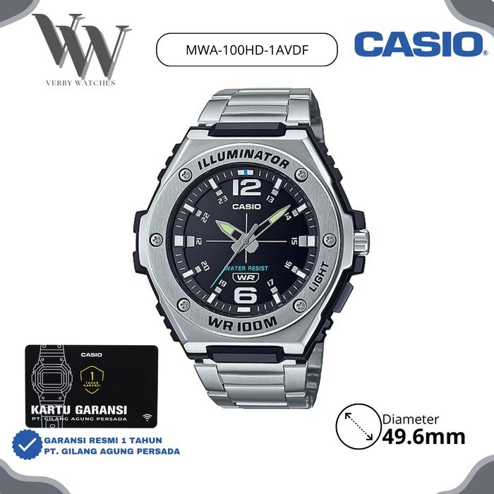 Jam Tangan Casio General MWA-100HD-1AVDF original & Garansi Resmi