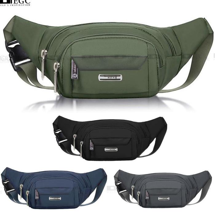 Potongan Tas Pinggang Pria Hehebag/ Sling Bag Pria Nylon/ Tas Slempang Sam-81123