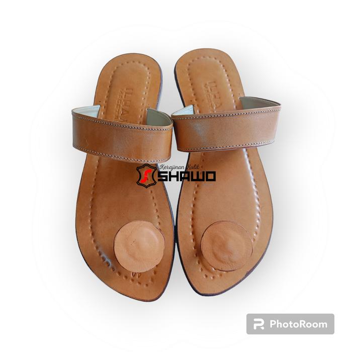 sandal wanita kulit / sandal kulit asli magetan