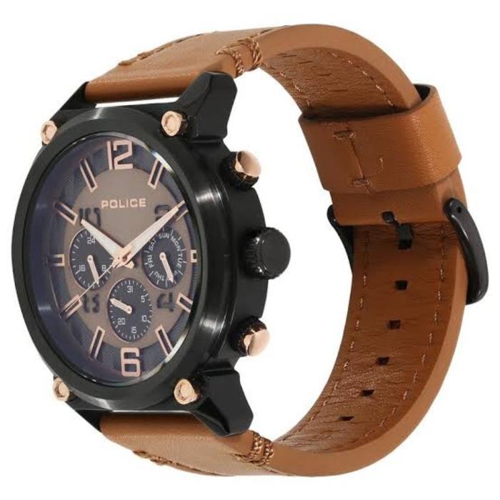 JAM TANGAN PRIA POLICE PL14378 JSB11 PL 14378 STRAP LEATHER ORIGINAL