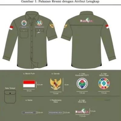 Seragam Kemeja PDH Kemendes seragam kemeja PDH pendamping desa seragam kemeja PDH Pendamping Lokal D