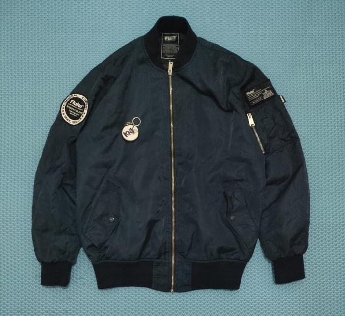 Jaket bomber fluke backprint