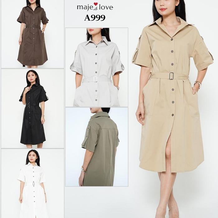 Maje dress wanita A999 katun