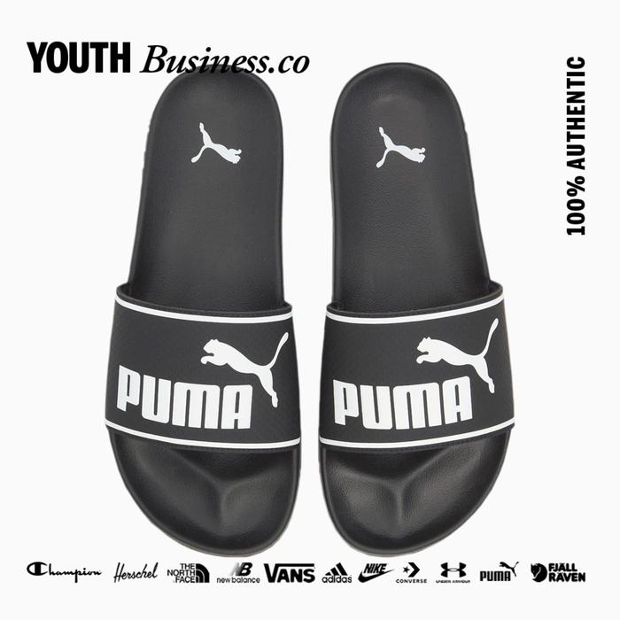 Puma Leadcat 2.0 Sandals Slide Black White 100%original