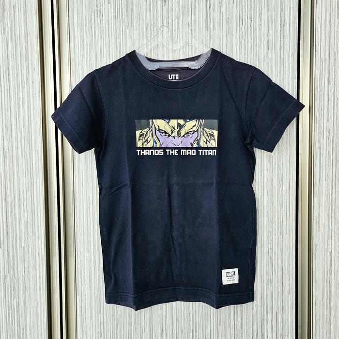 Uniqlo Tshirt Anak Laki Laki UT Marvel Thanos Size 140