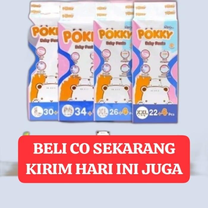 POKKY L30+4 POPOK POKKY M34+4 DIAPER PEMPES DIAPERS POKKY L30+4