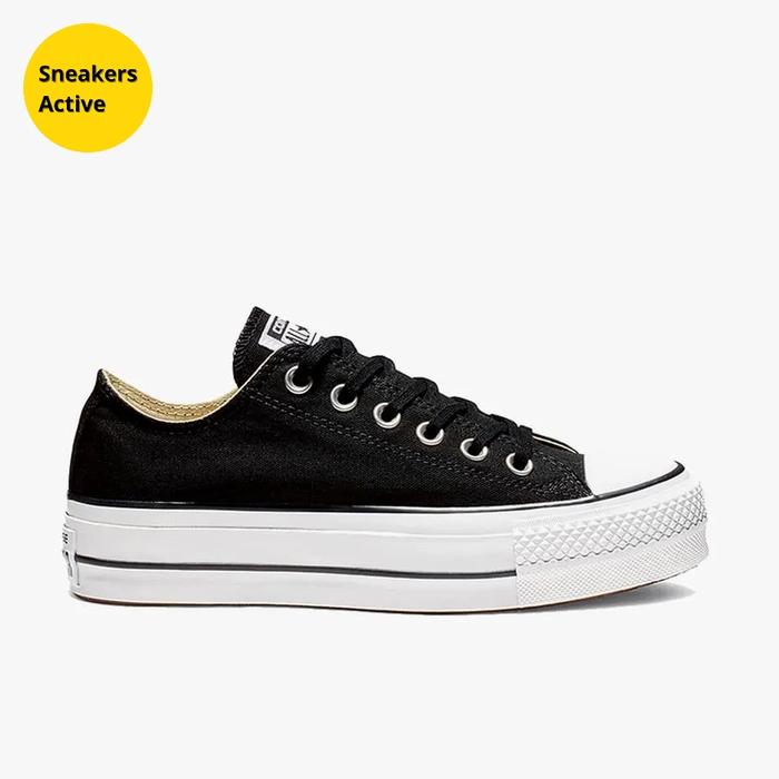 Sepatu Kets Wanita Converse CTAS Lift - Hitam/Putih CON560250C