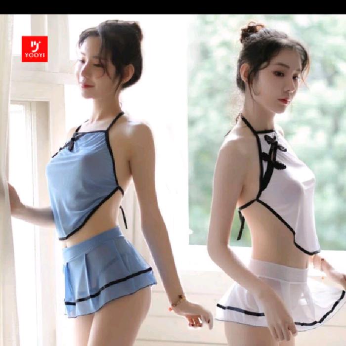 jennifer lingerie sexy cosplay maid pelayan seksi