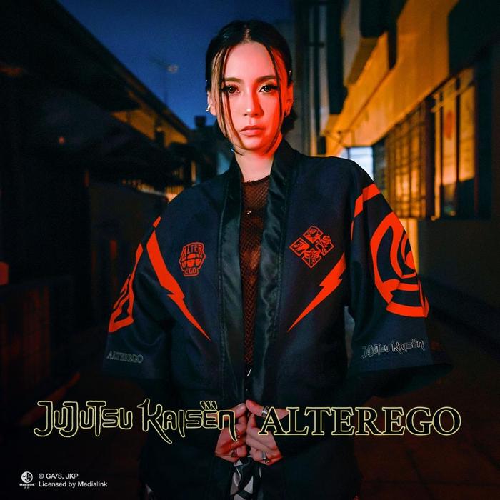 ram ALTER EGO X JUJUTSU KAISEN HAORI KIMONO BLACK RED