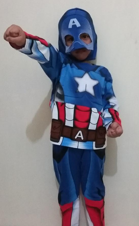 Kostum captain america/ baju anak captain america