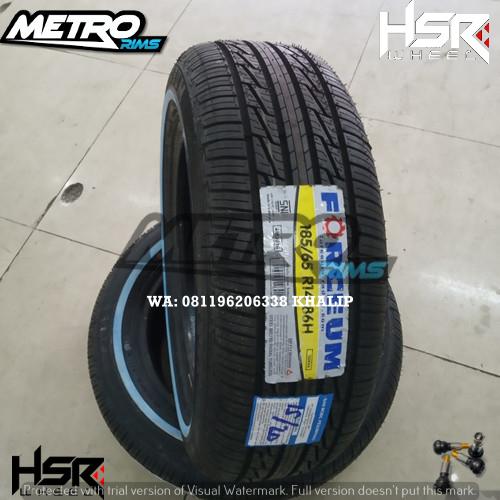 BAN MOBIL LIST PUTIH UNTUK PENUMPANG BERKUALITAS FORCEUM TRIDEKA WLW 185 65 R14 185/65/R14 RING 14- 
