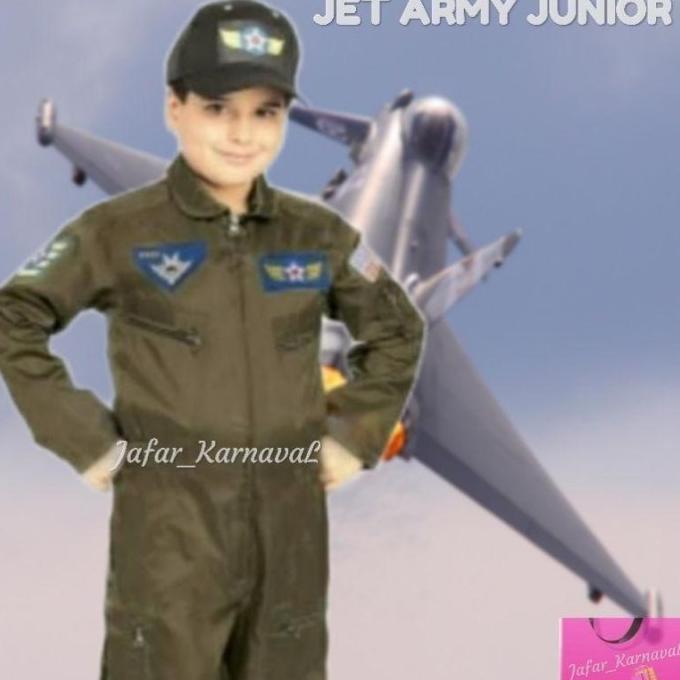 Baju Pilot Jet Anak/Kostum Pilot Jet Anak/Baju Karnaval
