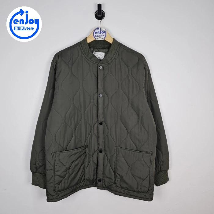LINNER jacket AWSOME APPAREL quilted puffer army military coat winter dingin second preloved