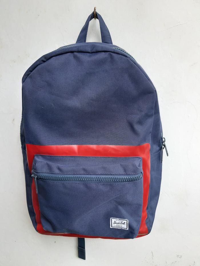 Tas Ransel Backpack Herschel warna Biru Merah Made in China