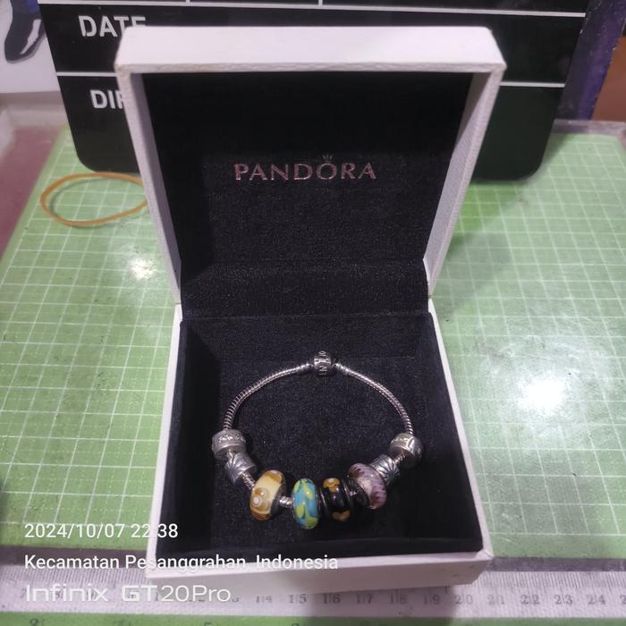 pandora Ale bracelet 6 charms Original 18cm
