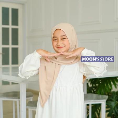 BARU! Hijab Segitiga Instan Anak Tanpa Pet Variasi Warna Polos Bahan Jersey Premium V2