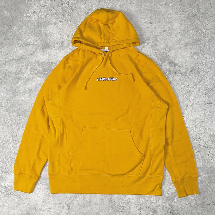 Fucking Awesome Little Stamp Mustard Hoodie