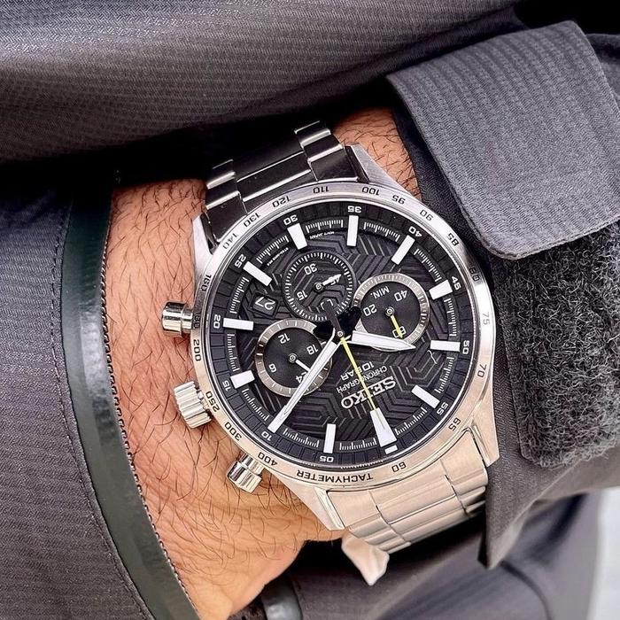 Seiko SSB413#SSB413#SSB413P1#Seiko SSB413P1#Jam tangan pria Seiko Chronograph SSB413P1
