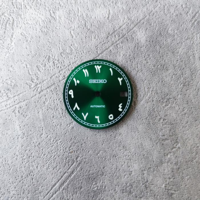 Dial seiko for caibre NH35a NH36a 7s26 mod Seiko arabic green