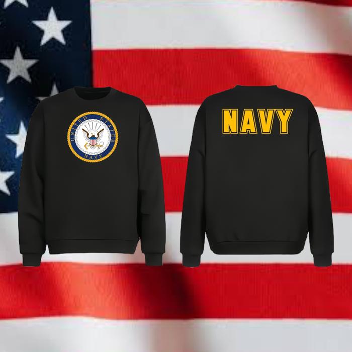 US ARMY Crewneck Sweater Design "US NAVY LOGO"