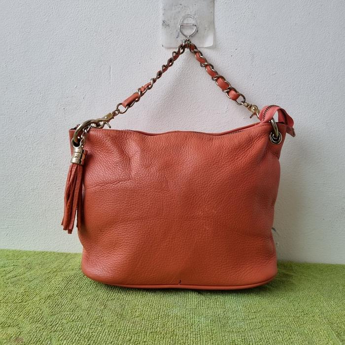 TAS SHOULDER WANITA KULIT ASLI WHEREVER YOU GO SECOND BRANDED IMPORT