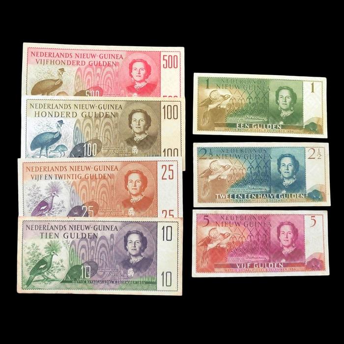Set Uang Kuno Gulden Netherland New Guinea (1954) Replika Souvenir