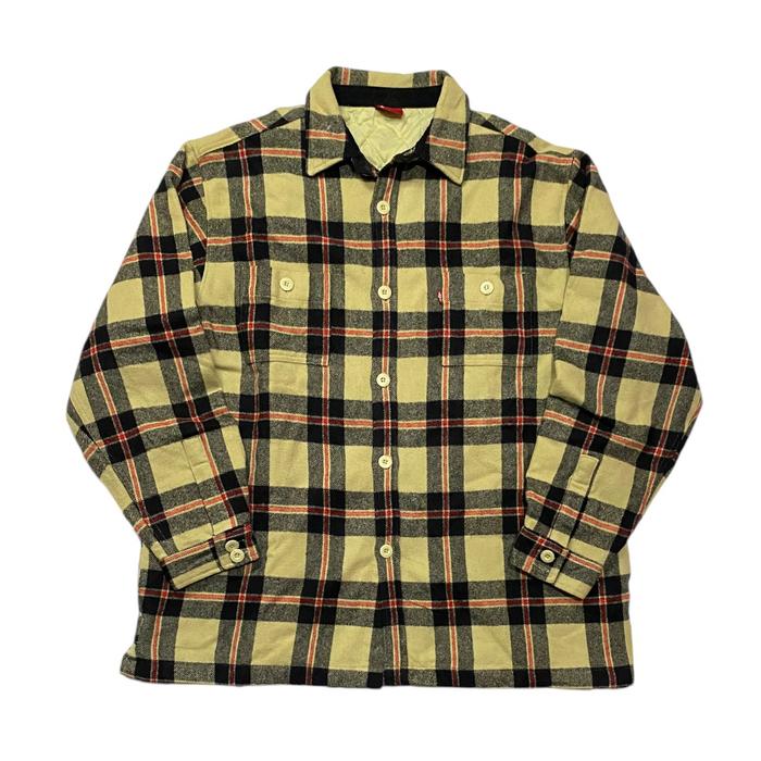 Jaket Kemeja Mountains Flannel Quilted Lined Le*is