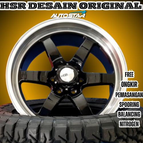 VELG MOBIL HSR CELONG R20 PCD 6X139,7 LEBAR 95 OFFSET 20 BLACK LIPS PAS BUAT MOBIL PAJERO,FORTUNER,T