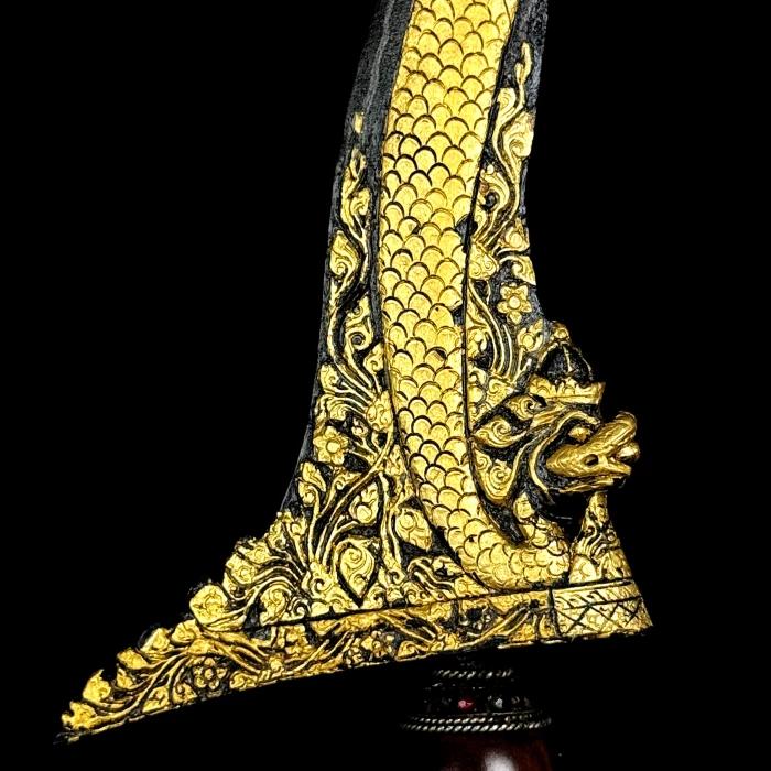 Keris Naga Sapto Kinatah Emas Kamarogan Pamor Wengkon Tangguh PB X TUS