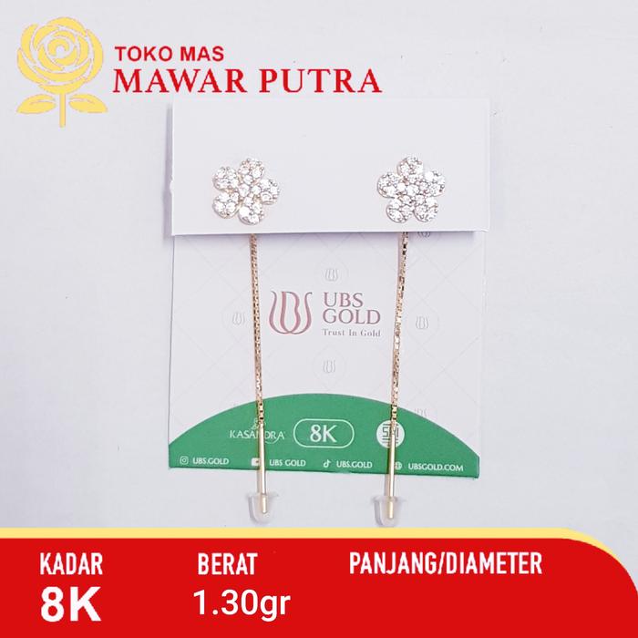 Anting Tusuk italy Kasandra 01 UBS gold 8K