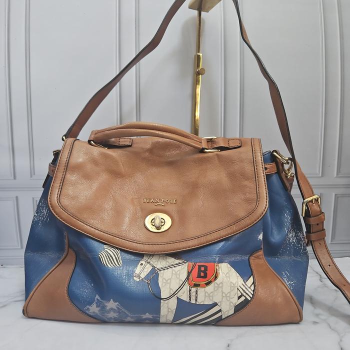 Preloved Sling Bag Bean Pole Kulit Asli