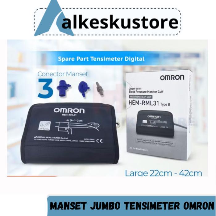 Manset Omron Jumbo / Manset Tensi Omron Digital / Manset Omron Ukuran