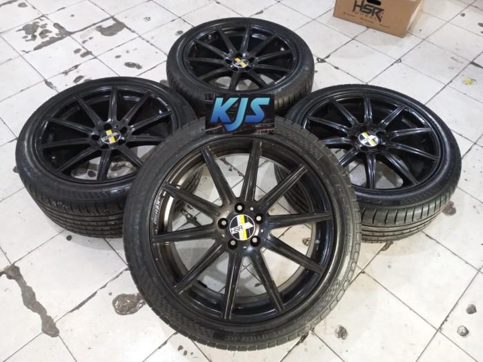 Velg Racing Second R19 HSR Lubeck pcd 5x112 Ban 245/45 Ring 19 Buat Mercy CRV Innova Camry Rush Teri