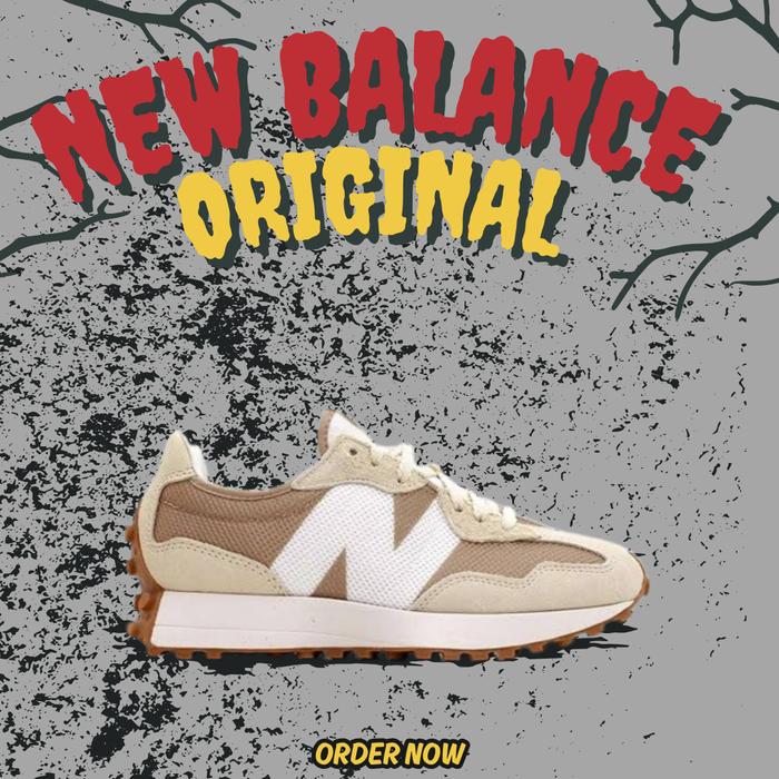 Sepatu New Balance 327 Lifestyle Beige Men's ( MS327MT ) Original