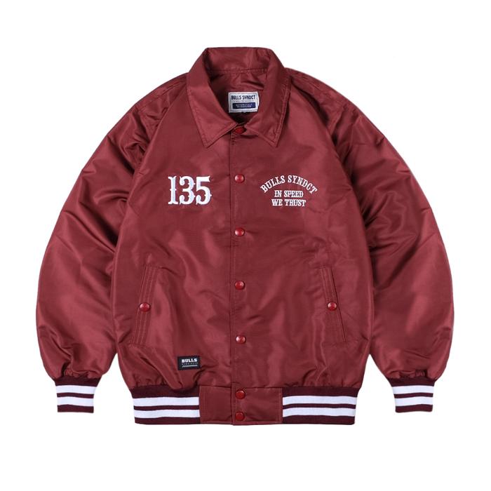 BULLS SYNDICATE WindBreaker Jacket | Metge Maroon