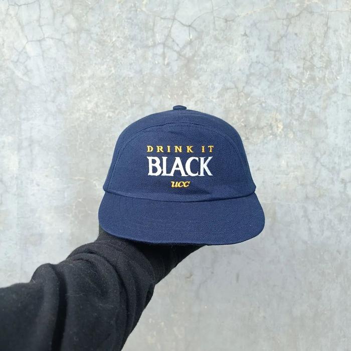 Topi 5 Panel Unisex Pria Wanita USS Navy Original