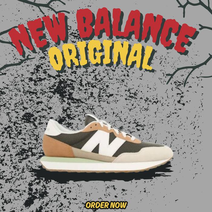 Sepatu Sneakers New Balance 237 Lifestyle Turtle Dove Men's ( MS237AH ) Original