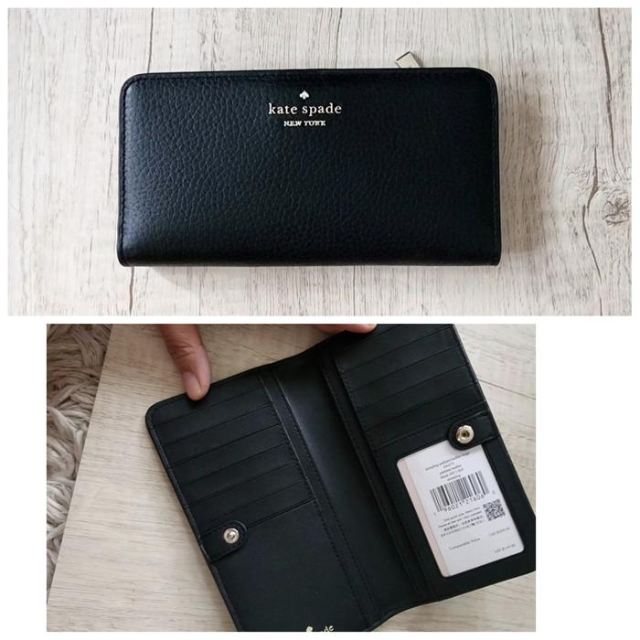 dompet wanita ks dumpling large bifold wallet black ej