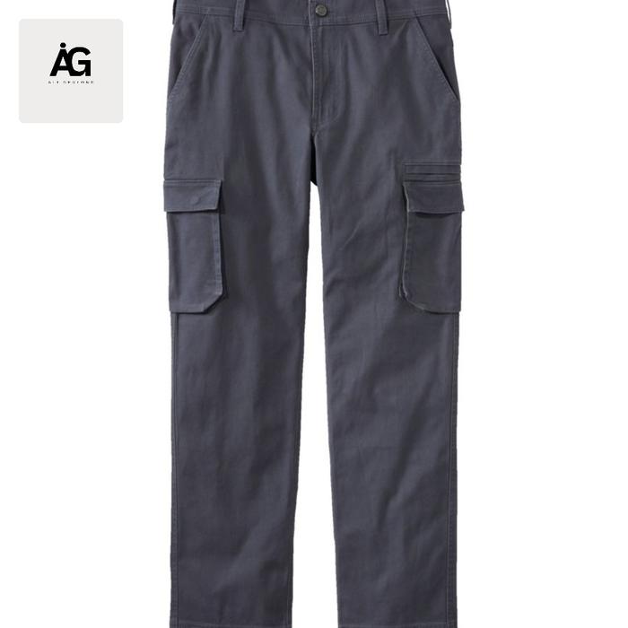 Celana LL Bean Flex Cargo Canvas Pants Biru Dongker