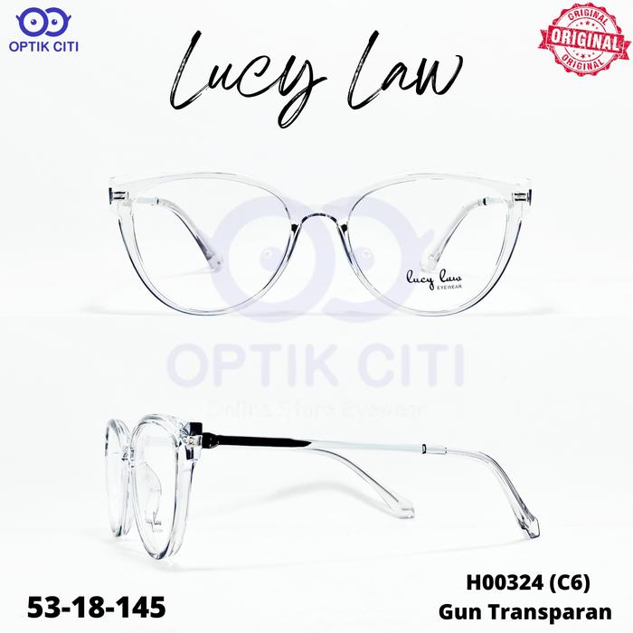 Frame Kacamata Wanita Cat Eye Lucy Law H 00324 Original
